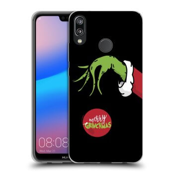 Picasee silikonski črni ovitek za Huawei P20 Lite - Grinch