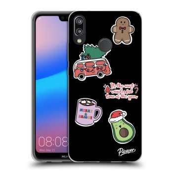 Ovitek za Huawei P20 Lite - Christmas Stickers