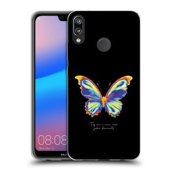 Picasee silikonski črni ovitek za Huawei P20 Lite - Diamanty Black