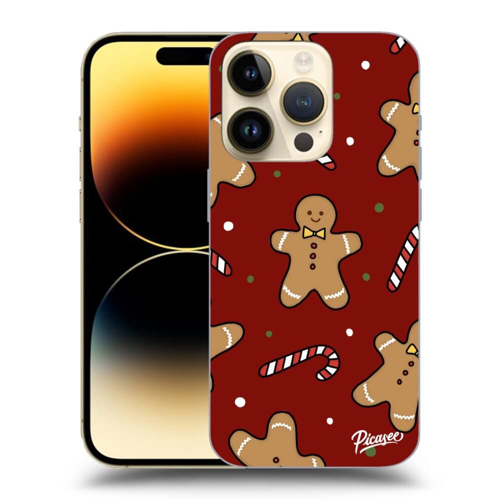 Picasee silikonski črni ovitek za Apple iPhone 14 Pro - Gingerbread 2