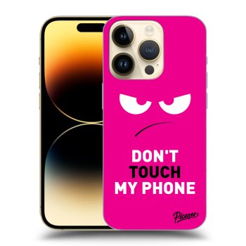 Ovitek za Apple iPhone 14 Pro - Angry Eyes - Pink