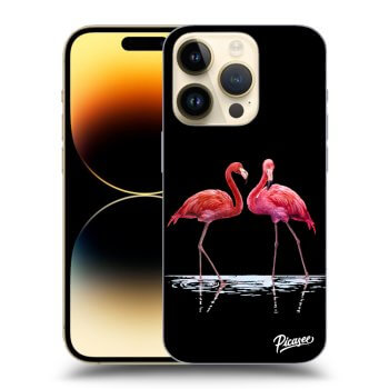 Ovitek za Apple iPhone 14 Pro - Flamingos couple