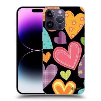 Ovitek za Apple iPhone 14 Pro Max - Colored heart