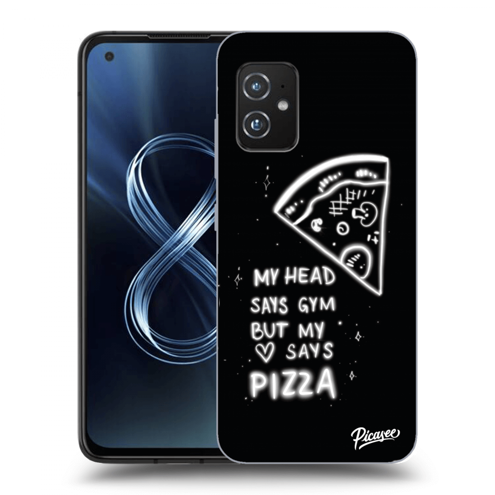 Picasee silikonski prozorni ovitek za Asus Zenfone 8 ZS590KS - Pizza