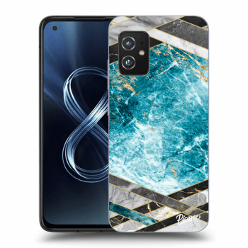 Ovitek za Asus Zenfone 8 ZS590KS - Blue geometry