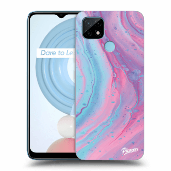 Ovitek za Realme C21Y - Pink liquid