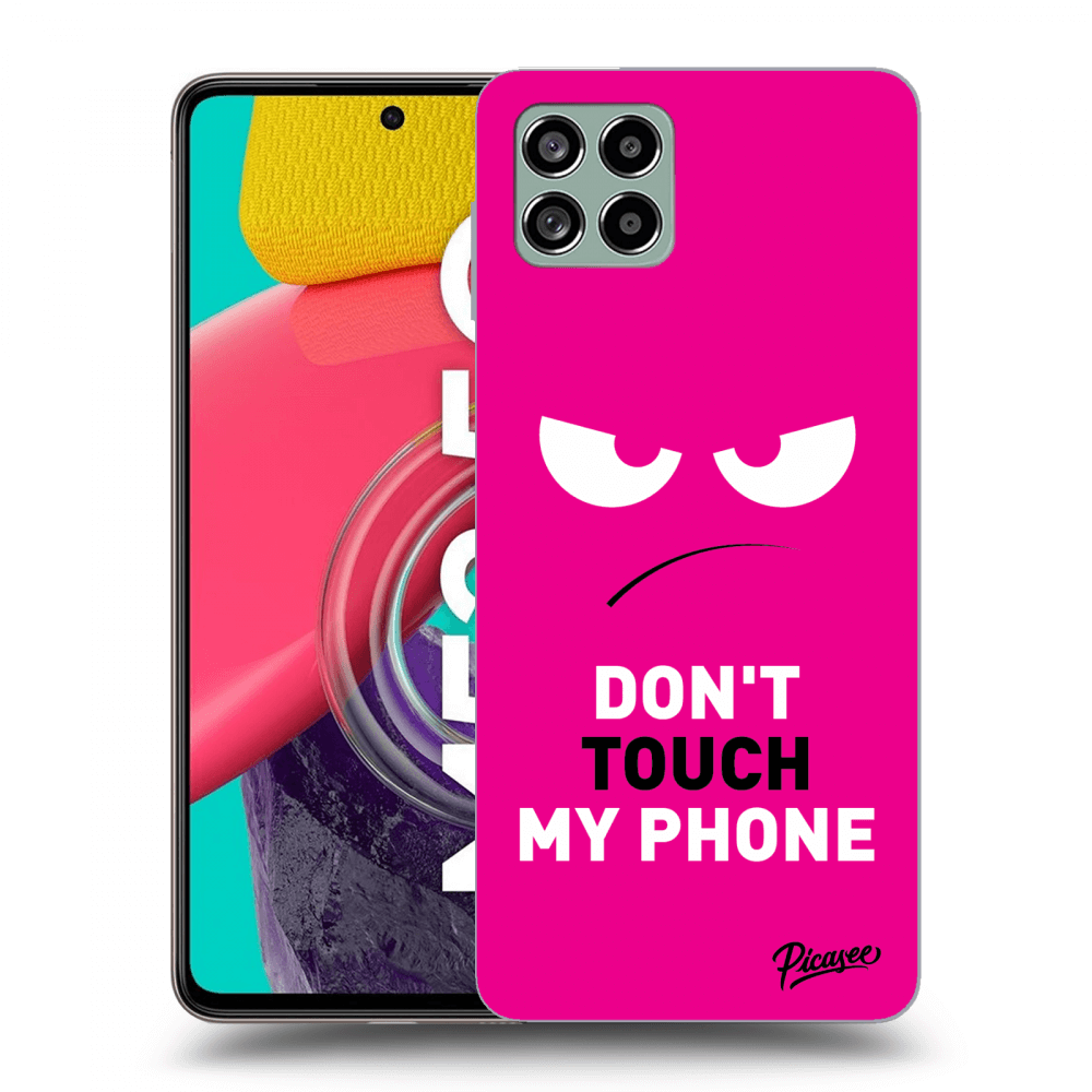 Picasee ULTIMATE CASE za Samsung Galaxy M53 5G - Angry Eyes - Pink