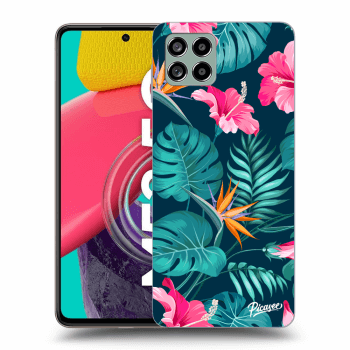 Ovitek za Samsung Galaxy M53 5G - Pink Monstera