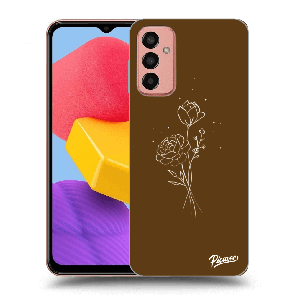 Picasee ULTIMATE CASE za Samsung Galaxy M13 M135F - Brown flowers
