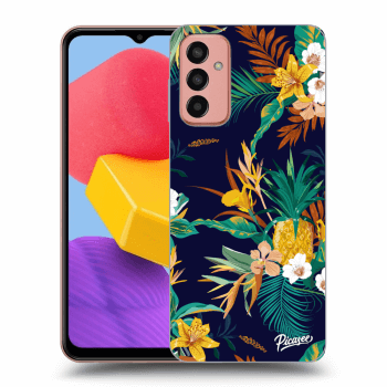 Picasee silikonski prozorni ovitek za Samsung Galaxy M13 M135F - Pineapple Color