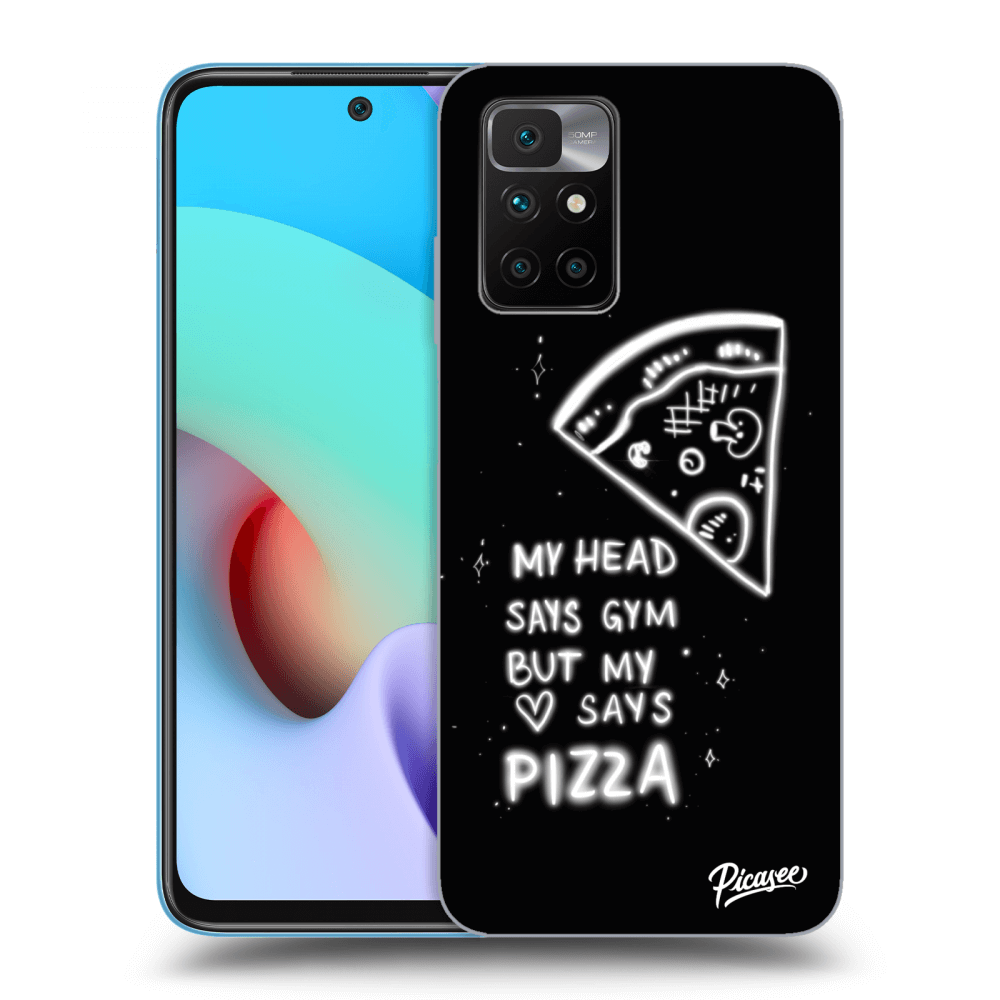 Picasee silikonski prozorni ovitek za Xiaomi Redmi 10 (2022) - Pizza
