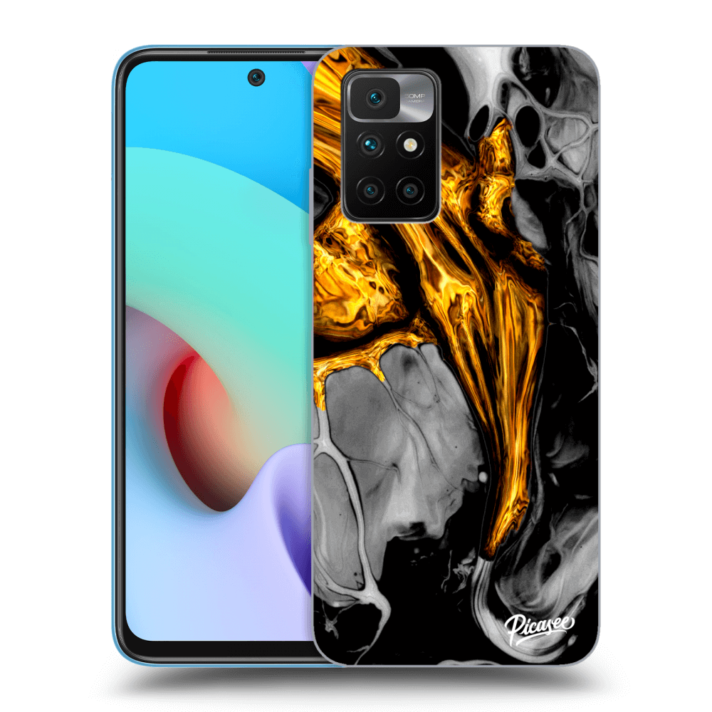 Picasee ULTIMATE CASE za Xiaomi Redmi 10 (2022) - Black Gold