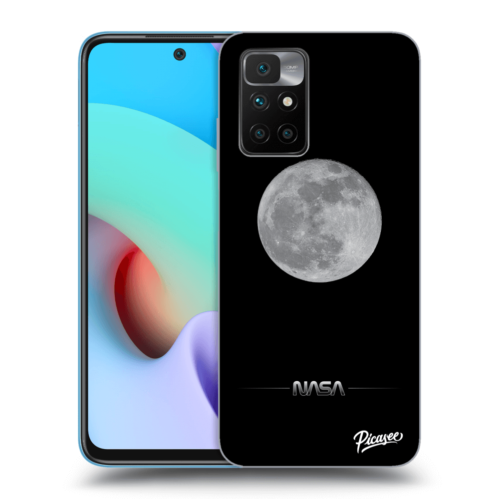 Picasee silikonski črni ovitek za Xiaomi Redmi 10 (2022) - Moon Minimal