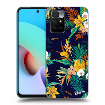 Picasee silikonski črni ovitek za Xiaomi Redmi 10 (2022) - Pineapple Color