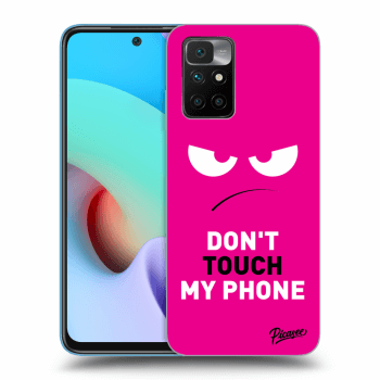 Ovitek za Xiaomi Redmi 10 (2022) - Angry Eyes - Pink