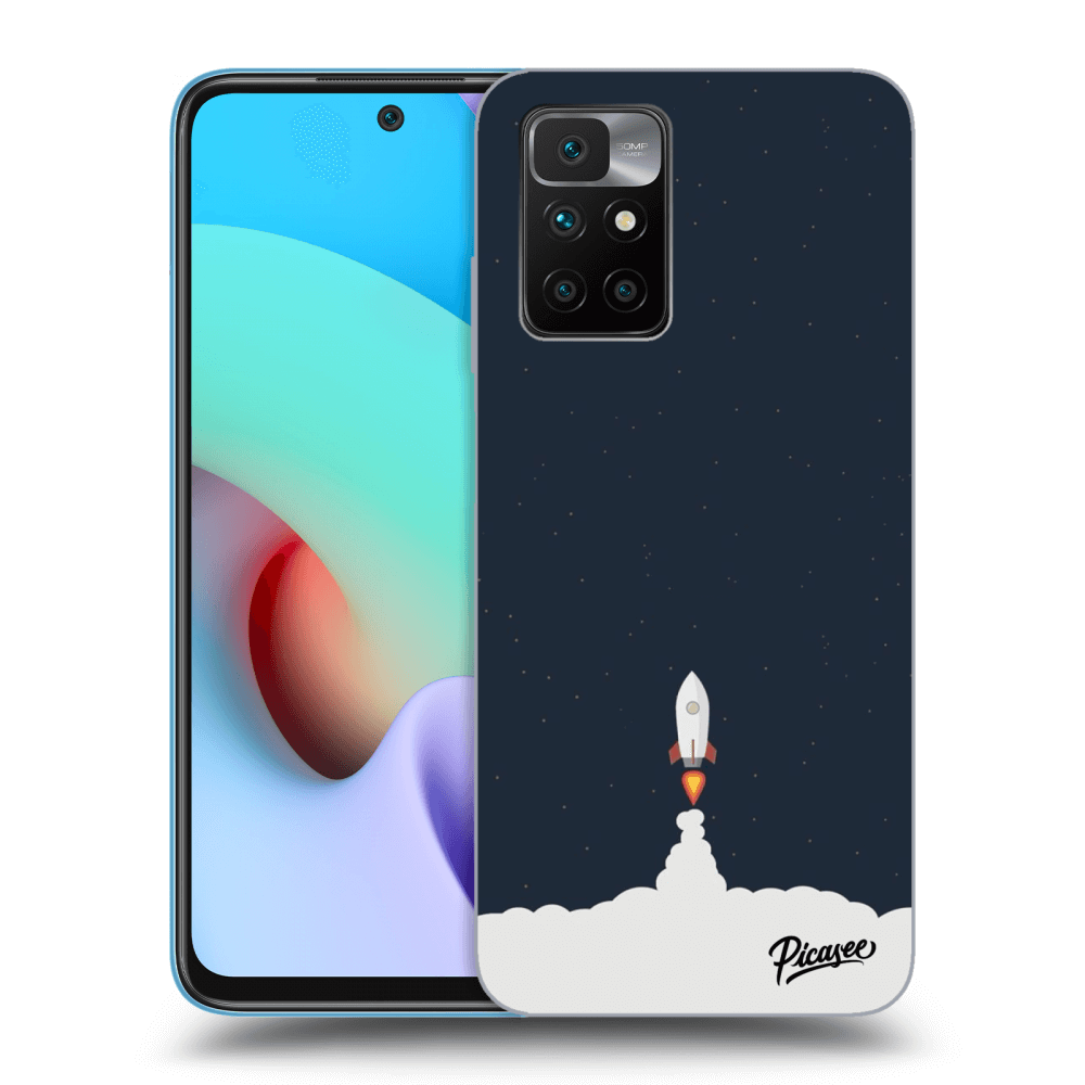 Picasee silikonski črni ovitek za Xiaomi Redmi 10 (2022) - Astronaut 2