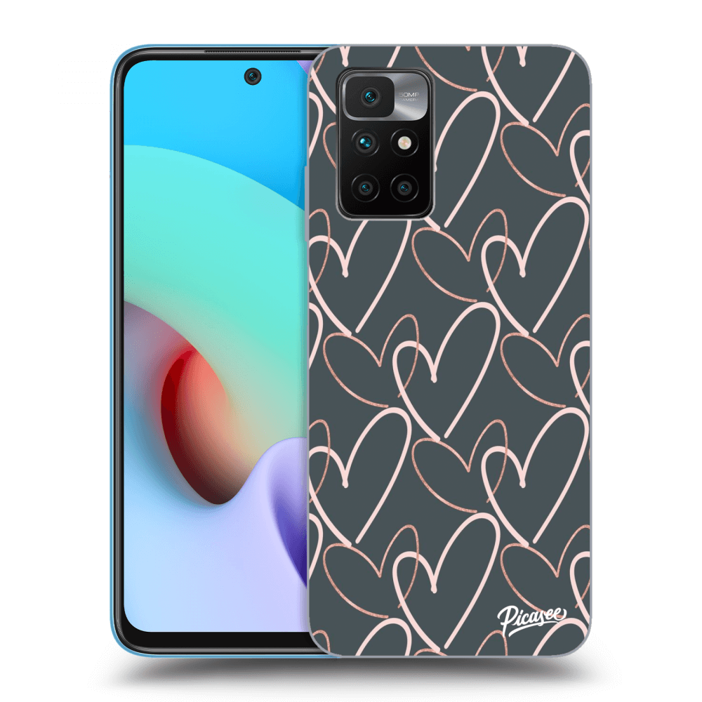 Picasee silikonski črni ovitek za Xiaomi Redmi 10 (2022) - Lots of love