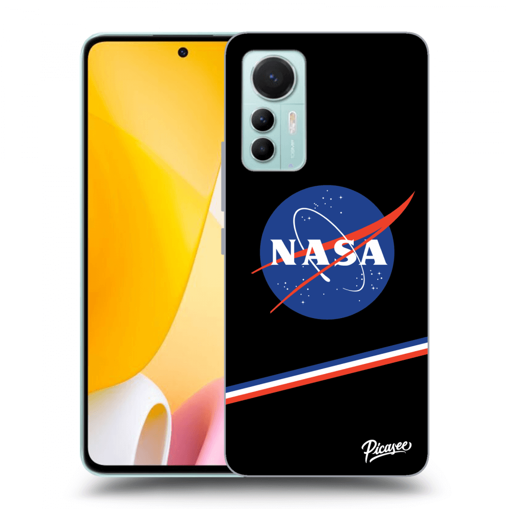 Picasee silikonski črni ovitek za Xiaomi 12 Lite - NASA Original