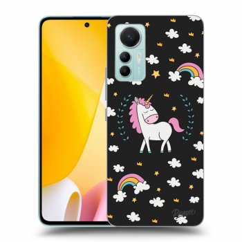 Picasee silikonski črni ovitek za Xiaomi 12 Lite - Unicorn star heaven