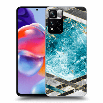 Ovitek za Xiaomi Redmi Note 11 Pro+ 5G - Blue geometry