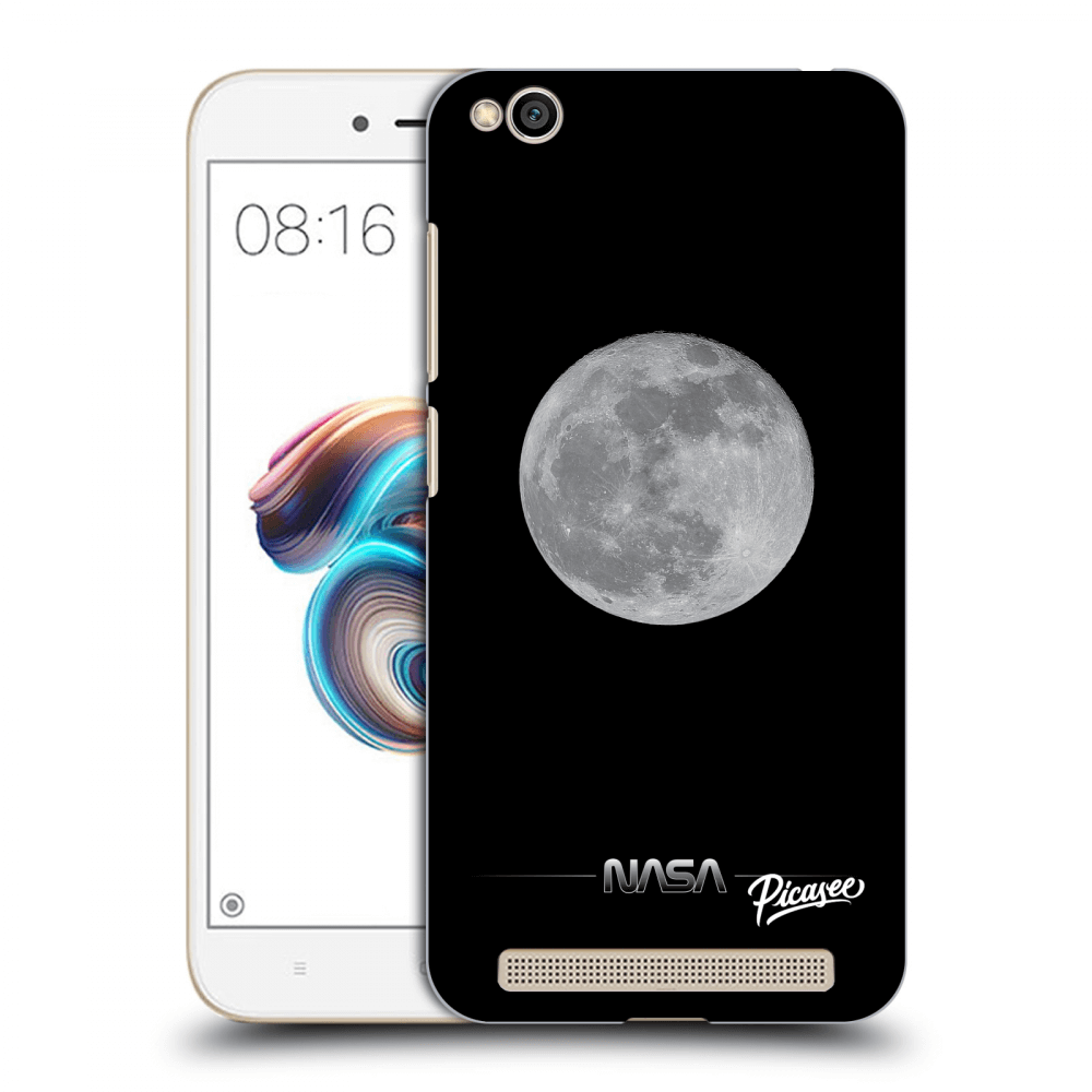 Picasee silikonski črni ovitek za Xiaomi Redmi 5A - Moon Minimal