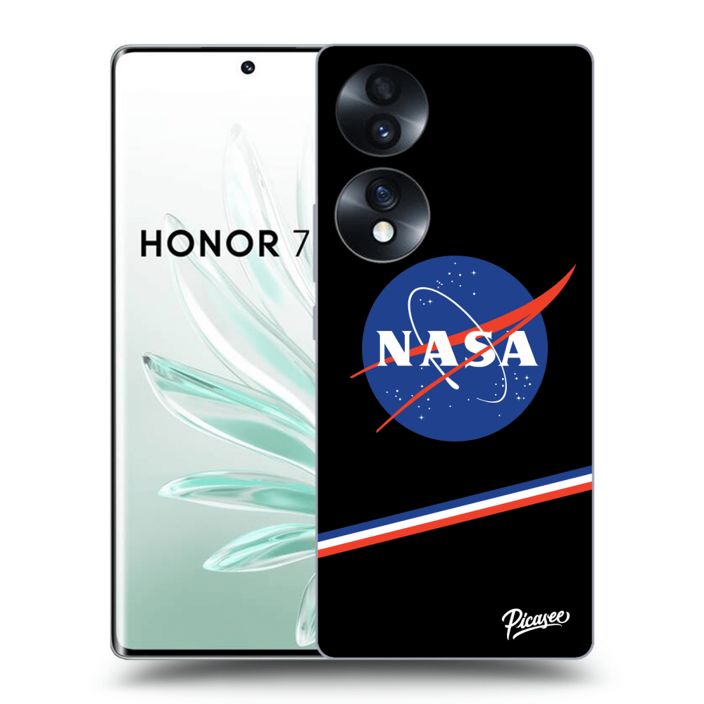 Picasee silikonski črni ovitek za Honor 70 - NASA Original