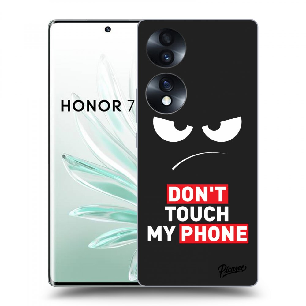 Picasee silikonski črni ovitek za Honor 70 - Angry Eyes - Transparent