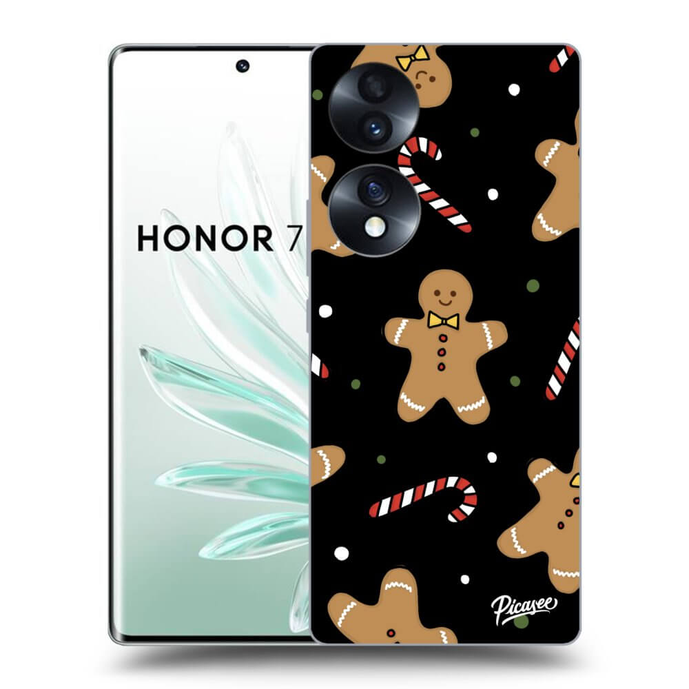Picasee silikonski črni ovitek za Honor 70 - Gingerbread