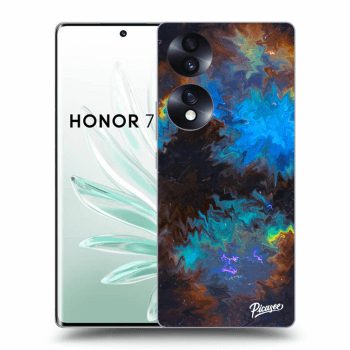 Picasee silikonski črni ovitek za Honor 70 - Space