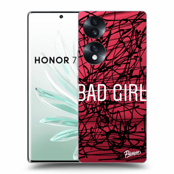 Picasee silikonski črni ovitek za Honor 70 - Bad girl