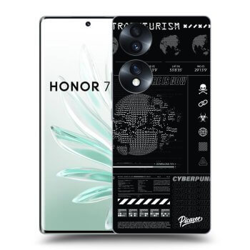 Picasee silikonski črni ovitek za Honor 70 - FUTURE