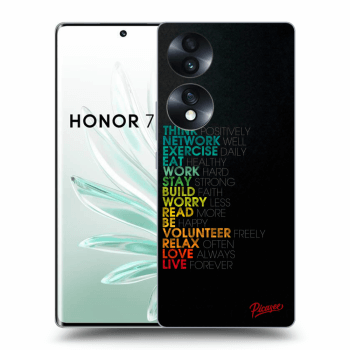 Picasee silikonski prozorni ovitek za Honor 70 - Motto life