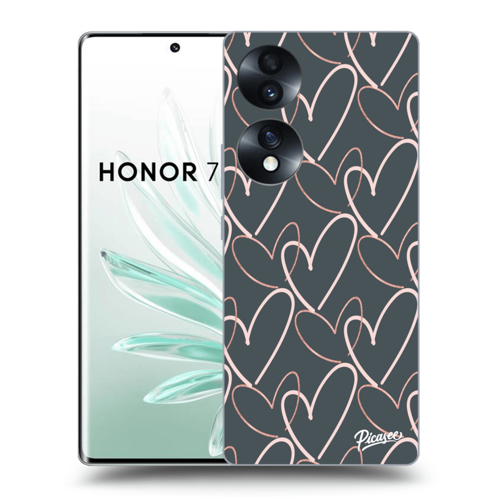 Picasee silikonski prozorni ovitek za Honor 70 - Lots of love