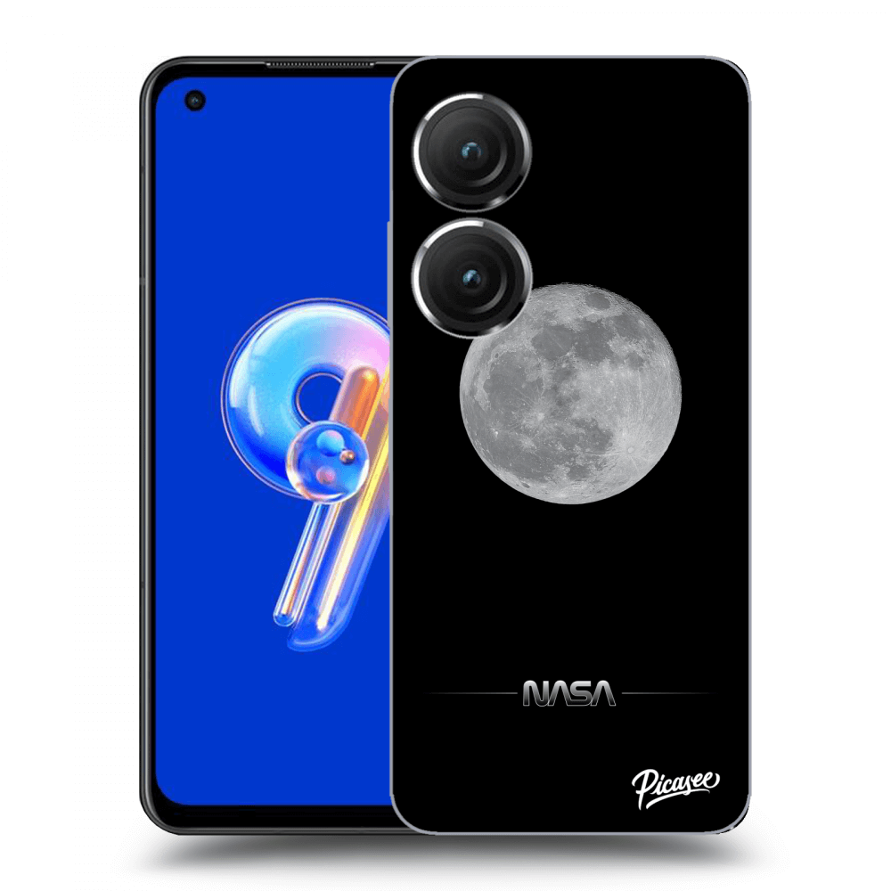 Picasee silikonski prozorni ovitek za Asus Zenfone 9 - Moon Minimal