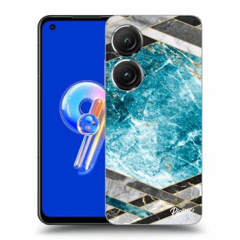Ovitek za Asus Zenfone 9 - Blue geometry
