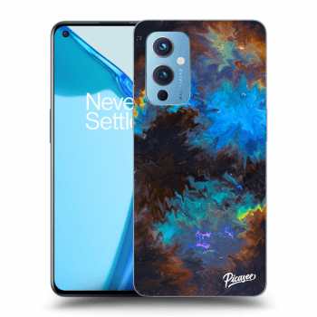 Picasee silikonski črni ovitek za OnePlus 9 - Space