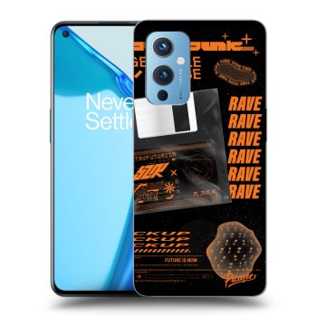 Picasee silikonski črni ovitek za OnePlus 9 - RAVE