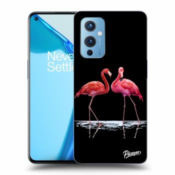 Picasee ULTIMATE CASE za OnePlus 9 - Flamingos couple