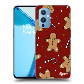 Picasee silikonski črni ovitek za OnePlus 9 - Gingerbread 2