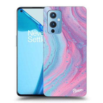 Ovitek za OnePlus 9 - Pink liquid