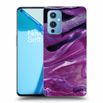 Ovitek za OnePlus 9 - Purple glitter