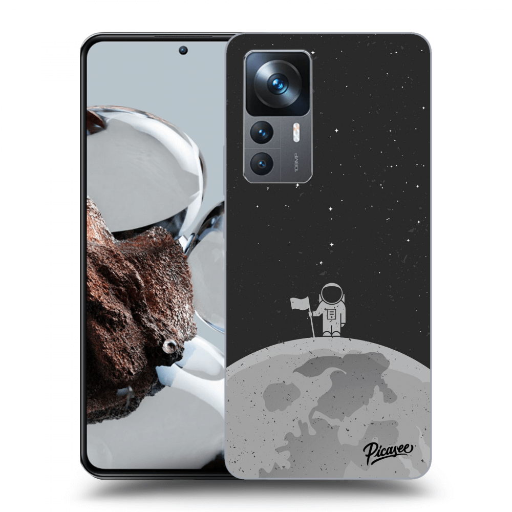 Picasee silikonski črni ovitek za Xiaomi 12T - Astronaut
