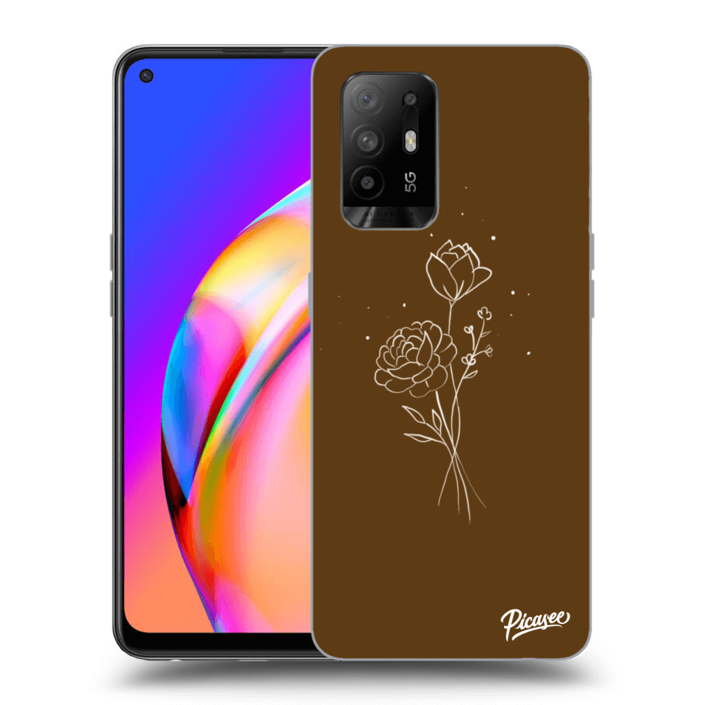 Picasee ULTIMATE CASE za OPPO A94 5G - Brown flowers