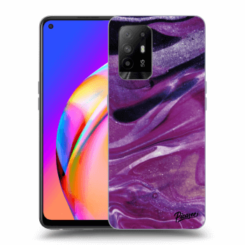 Ovitek za OPPO A94 5G - Purple glitter