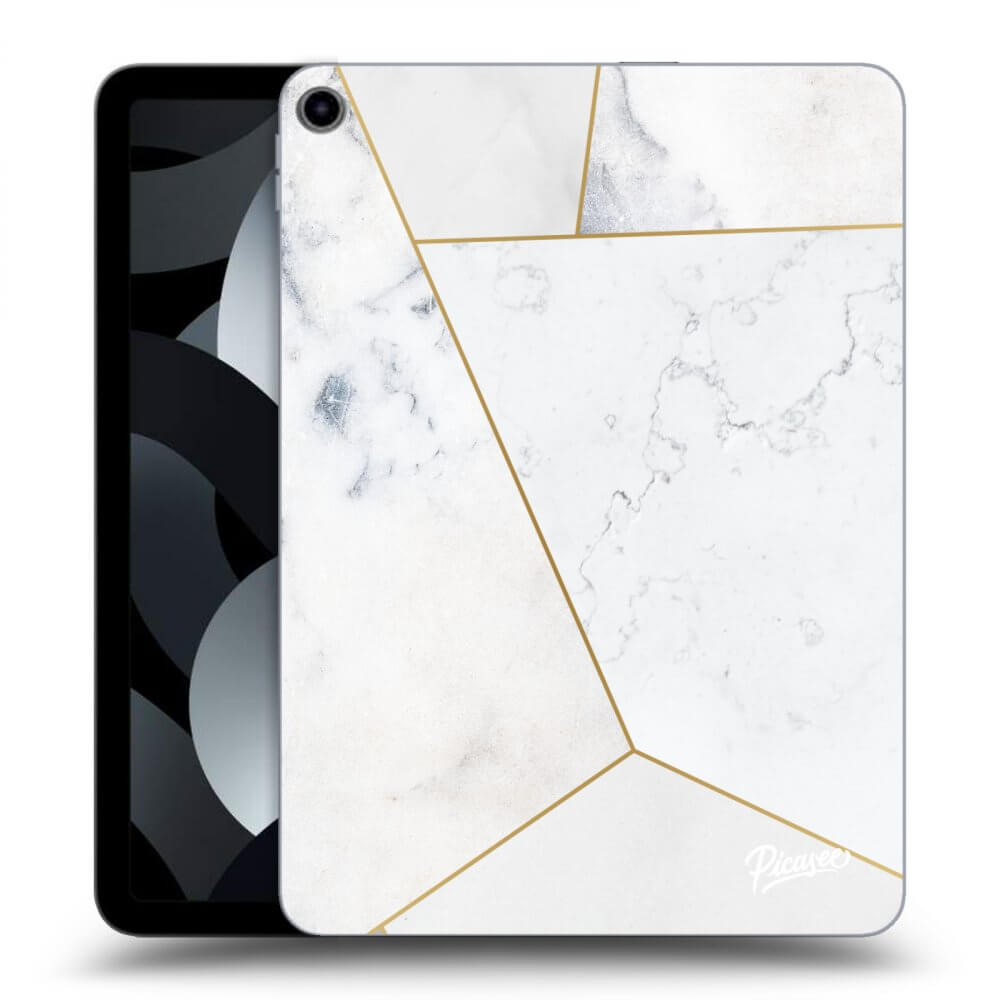 Picasee silikonski prozorni ovitek za Apple iPad 10,9" 2022 (10.generace) - White tile