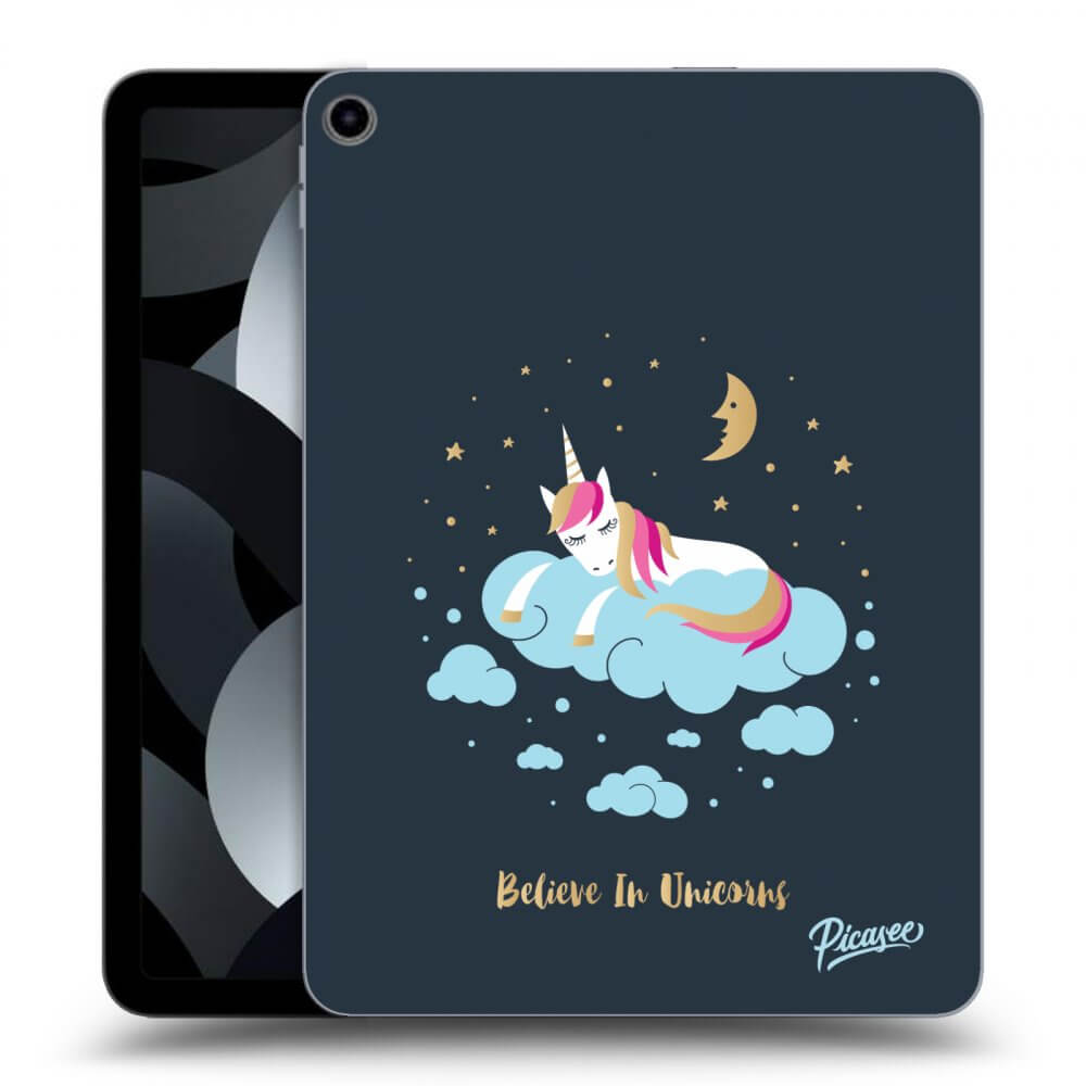 Picasee silikonski črni ovitek za Apple iPad 10,9" 2022 (10.generace) - Believe In Unicorns