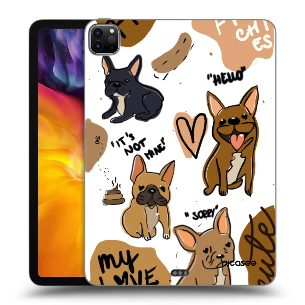 Picasee silikonski črni ovitek za Apple iPad Pro 11" 2022 M2 (4.generace) - Frenchies