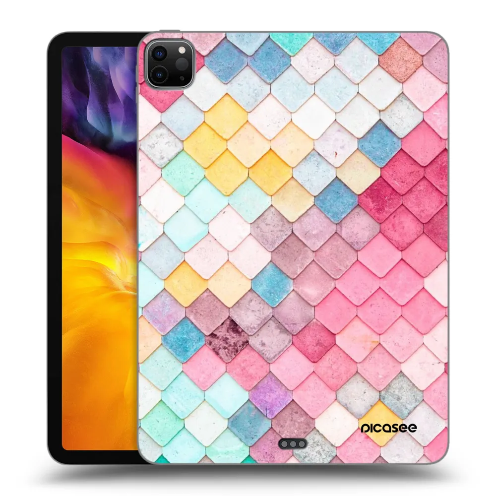 Picasee silikonski črni ovitek za Apple iPad Pro 11" 2022 M2 (4.generace) - Colorful roof