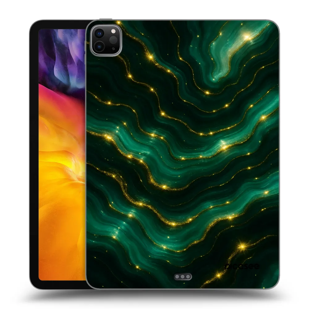 Picasee silikonski črni ovitek za Apple iPad Pro 11" 2022 M2 (4.generace) - Emerald
