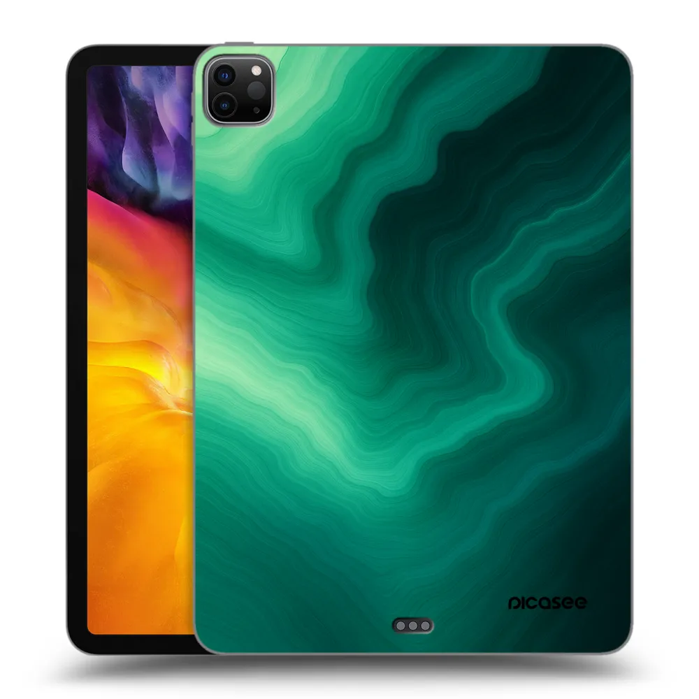 Picasee silikonski črni ovitek za Apple iPad Pro 11" 2022 M2 (4.generace) - Malachite